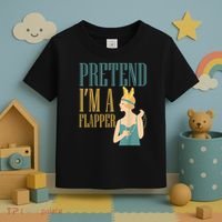 Pretend I'm A Flapper Bobbed Hair Subculture Halloween Toddler T-Shirt thumb 3