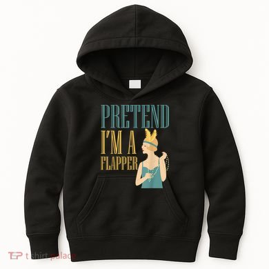 Pretend I'm A Flapper Bobbed Hair Subculture Halloween Kids Hoodie