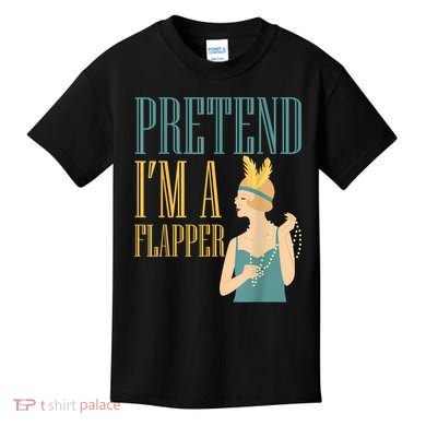Pretend I'm A Flapper Bobbed Hair Subculture Halloween Kids T-Shirt