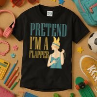 Pretend I'm A Flapper Bobbed Hair Subculture Halloween Kids T-Shirt thumb 3