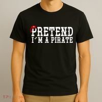 Pretend I'm A Pirate Funny Halloween Costume T-Shirt thumb 3