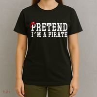 Pretend I'm A Pirate Funny Halloween Costume T-Shirt thumb 4