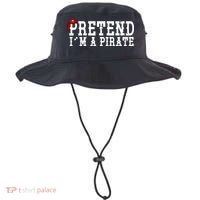 Pretend I'm A Pirate Funny Halloween Costume Bucket Hat thumb 0