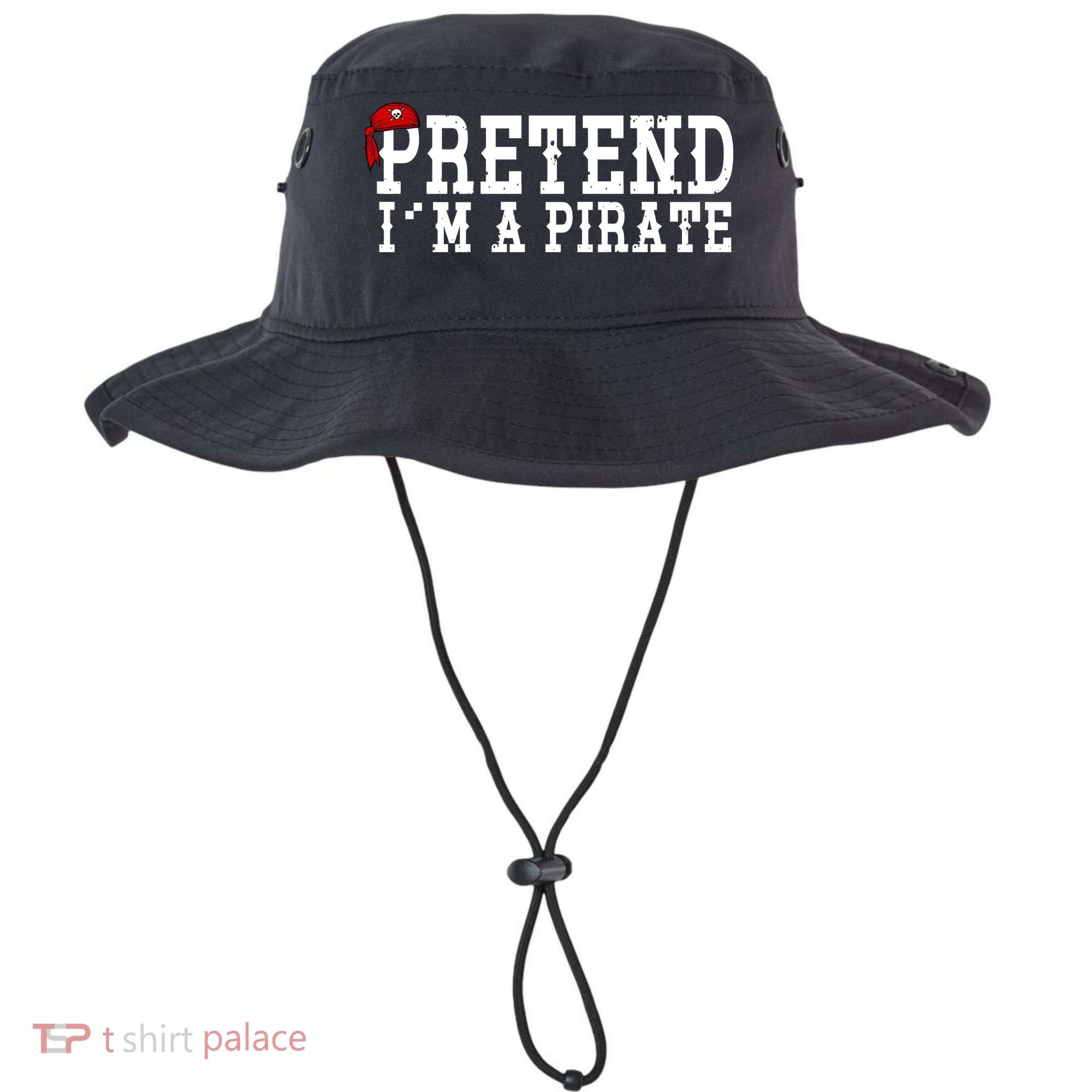 Pretend I'm A Pirate Funny Halloween Costume Bucket Hat