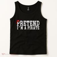 Pretend I'm A Pirate Funny Halloween Costume Tank Top thumb 2