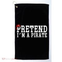 Pretend I'm A Pirate Funny Halloween Costume Golf Towel thumb 0