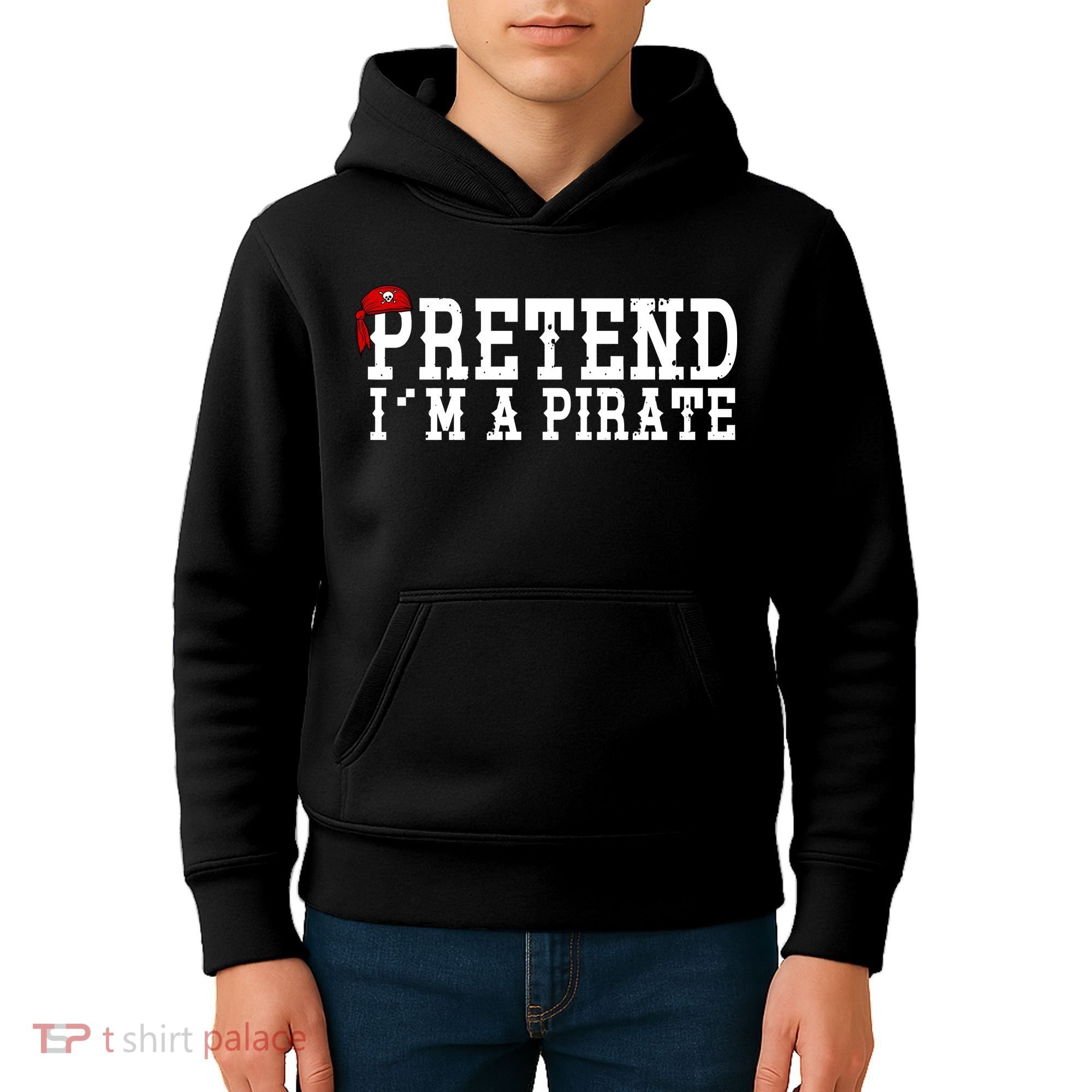 Pretend I'm A Pirate Funny Halloween Costume Kids Hoodie