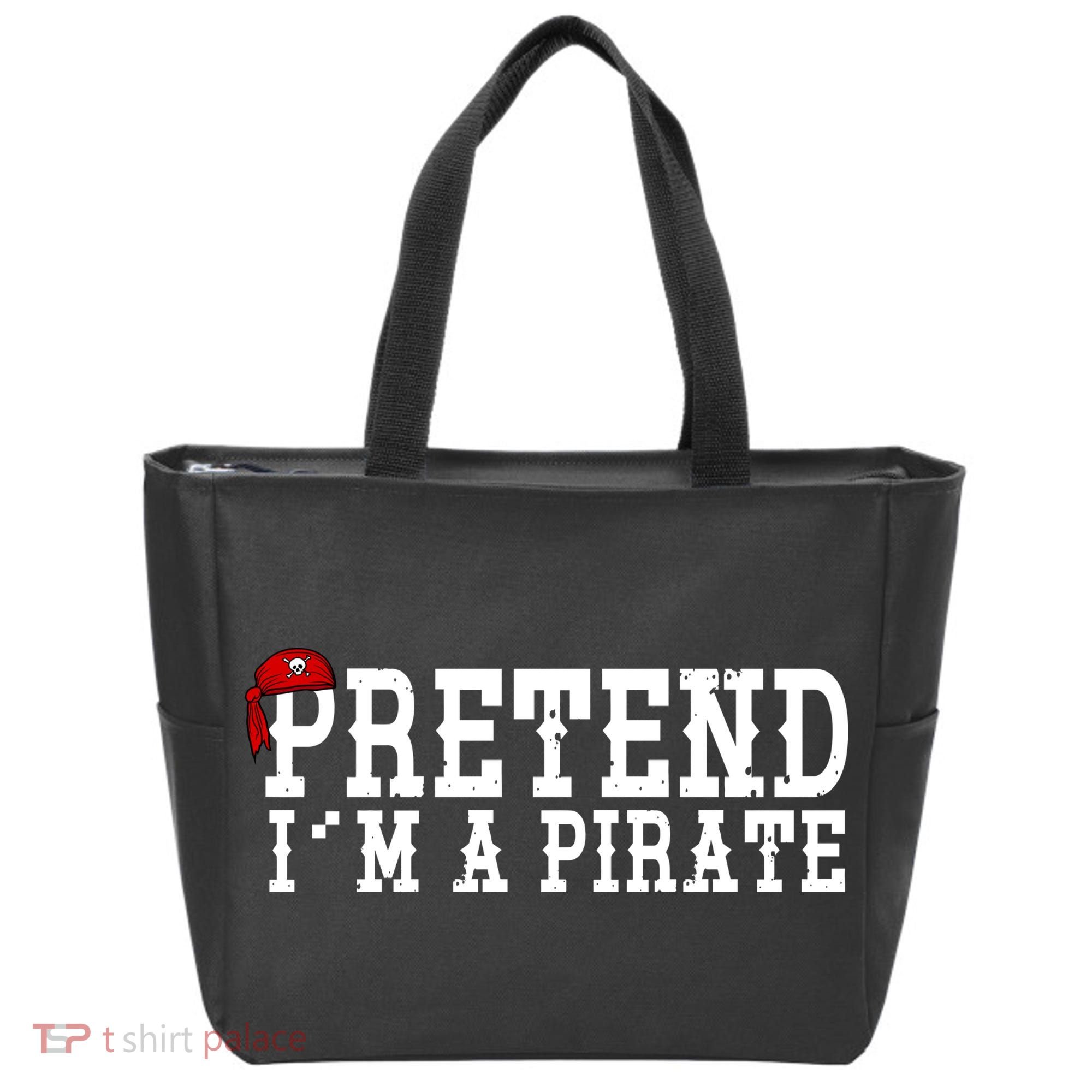 Pretend I'm A Pirate Funny Halloween Costume Tote Bag