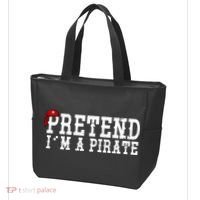 Pretend I'm A Pirate Funny Halloween Costume Tote Bag thumb 3
