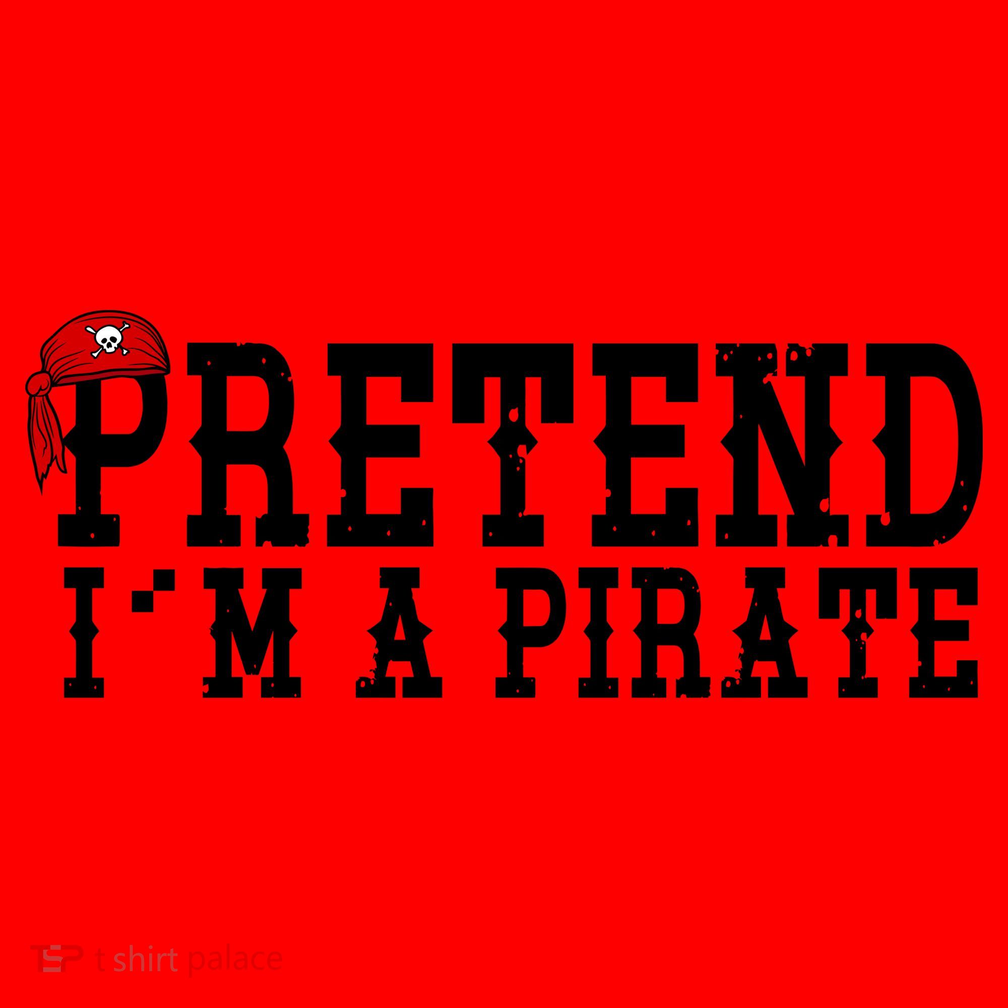 Pretend I'm A Pirate Funny Halloween Costume Santa Hat