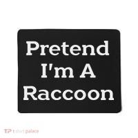 Pretend I'm A Raccoon Costume Funny Halloween Party Mousepad thumb 0