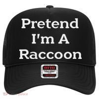 Pretend I'm A Raccoon Costume Funny Halloween Party Hat thumb 0