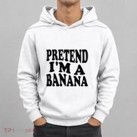 Pretend I'm A Banana Funny Lazy Halloween Costume Hoodie thumb 0