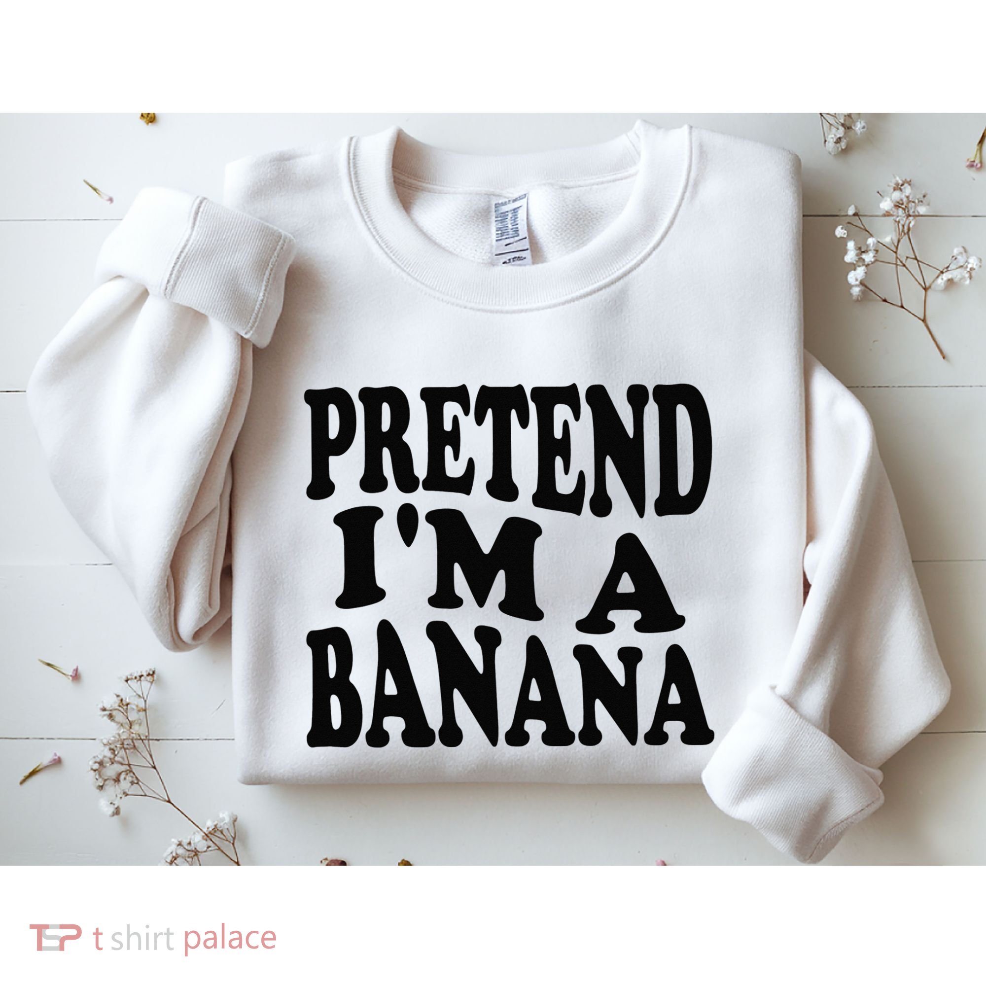 Pretend I'm A Banana Funny Lazy Halloween Costume Sweatshirt