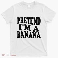 Pretend I'm A Banana Funny Lazy Halloween Costume T-Shirt thumb 0
