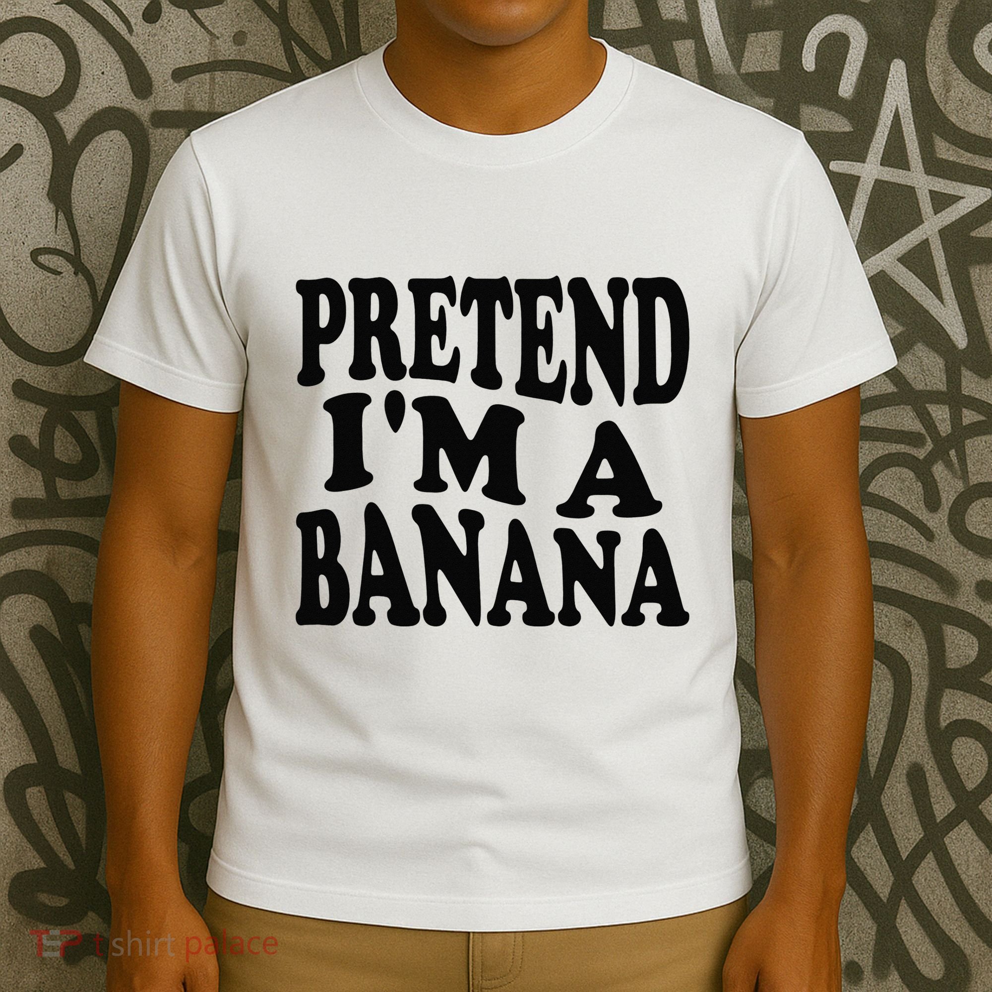 Pretend I'm A Banana Funny Lazy Halloween Costume T-Shirt