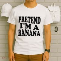 Pretend I'm A Banana Funny Lazy Halloween Costume T-Shirt thumb 6