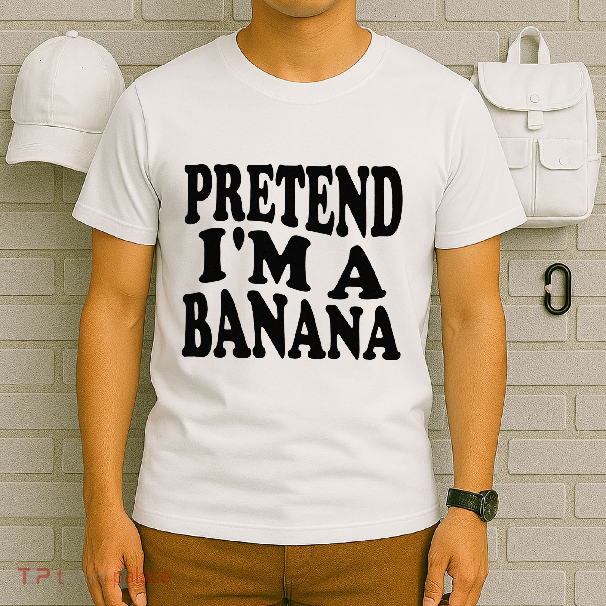 Pretend I'm A Banana Funny Lazy Halloween Costume T-Shirt