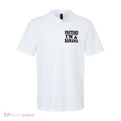 Pretend I'm A Banana Funny Lazy Halloween Costume Polo