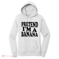 Pretend I'm A Banana Funny Lazy Halloween Costume Women's Hoodie thumb 0
