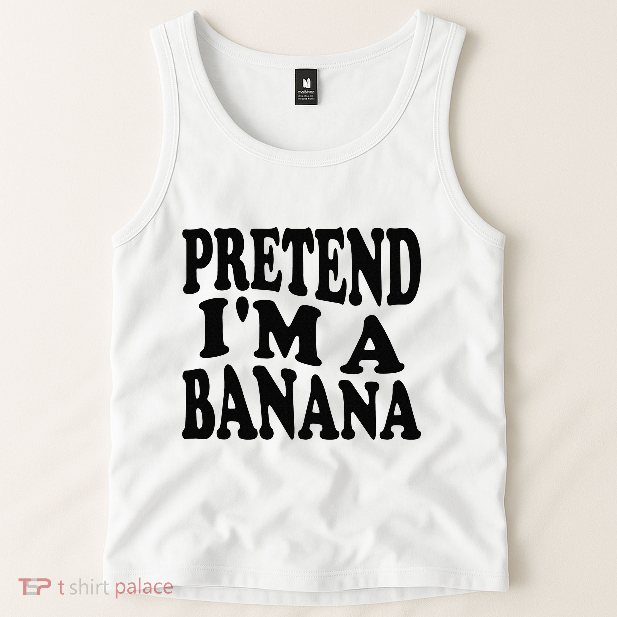Pretend I'm A Banana Funny Lazy Halloween Costume Tank Top