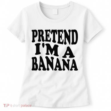 Pretend I'm A Banana Funny Lazy Halloween Costume Women's T-Shirt