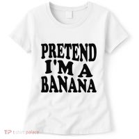 Pretend I'm A Banana Funny Lazy Halloween Costume Women's T-Shirt thumb 0