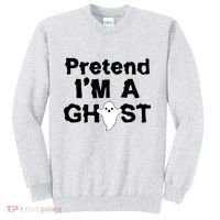 Pretend I'm A Ghost Funny Halloween Sweatshirt thumb 0