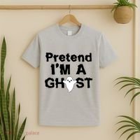 Pretend I'm A Ghost Funny Halloween T-Shirt thumb 2
