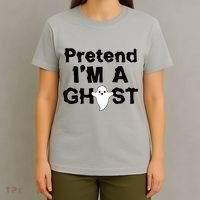 Pretend I'm A Ghost Funny Halloween T-Shirt thumb 4
