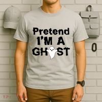 Pretend I'm A Ghost Funny Halloween T-Shirt thumb 6