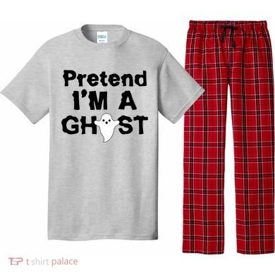 Pretend I'm A Ghost Funny Halloween Pajama Set