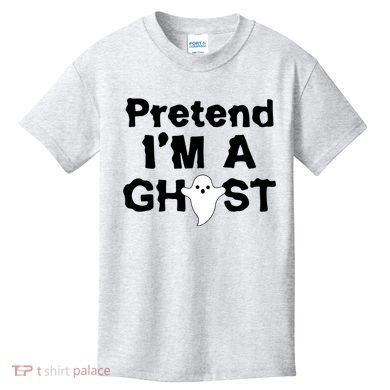Pretend I'm A Ghost Funny Halloween Kids T-Shirt