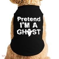 Pretend I'm A Ghost Funny Halloween Doggie Tank thumb 0