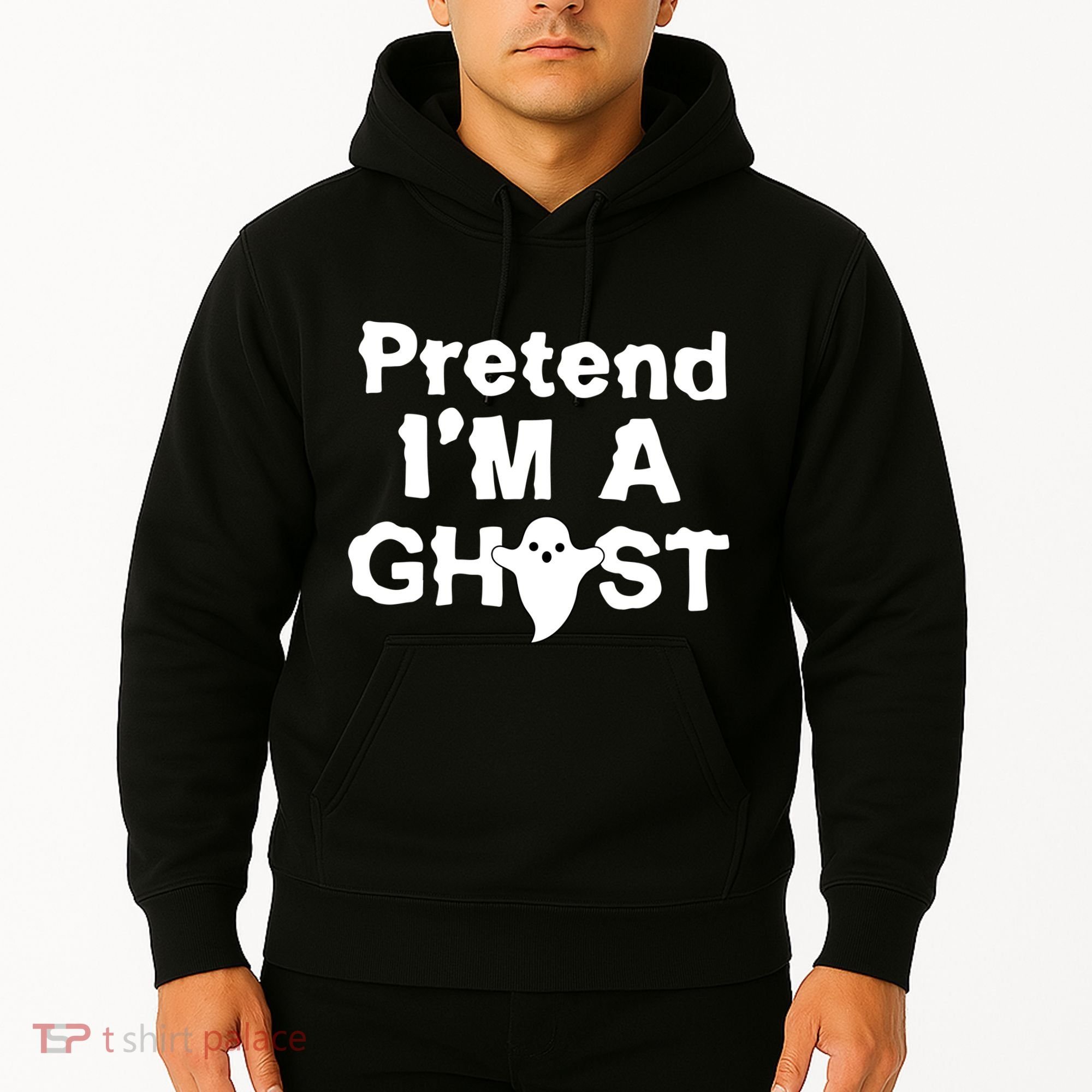 Pretend I'm A Ghost Funny Halloween Hoodie