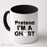 Pretend I'm A Ghost Funny Halloween Coffee Mug thumb 0