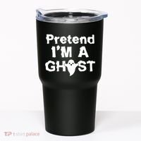 Pretend I'm A Ghost Funny Halloween Tumbler thumb 0