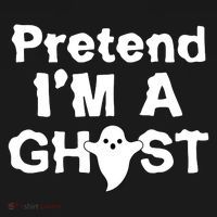Pretend I'm A Ghost Funny Halloween Visor thumb 3