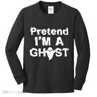 Pretend I'm A Ghost Funny Halloween Kids Long Sleeve Shirt thumb 0