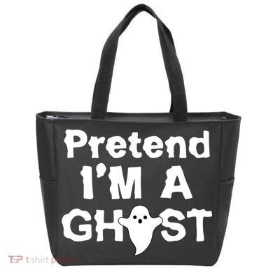 Pretend I'm A Ghost Funny Halloween Tote Bag