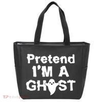Pretend I'm A Ghost Funny Halloween Tote Bag thumb 0