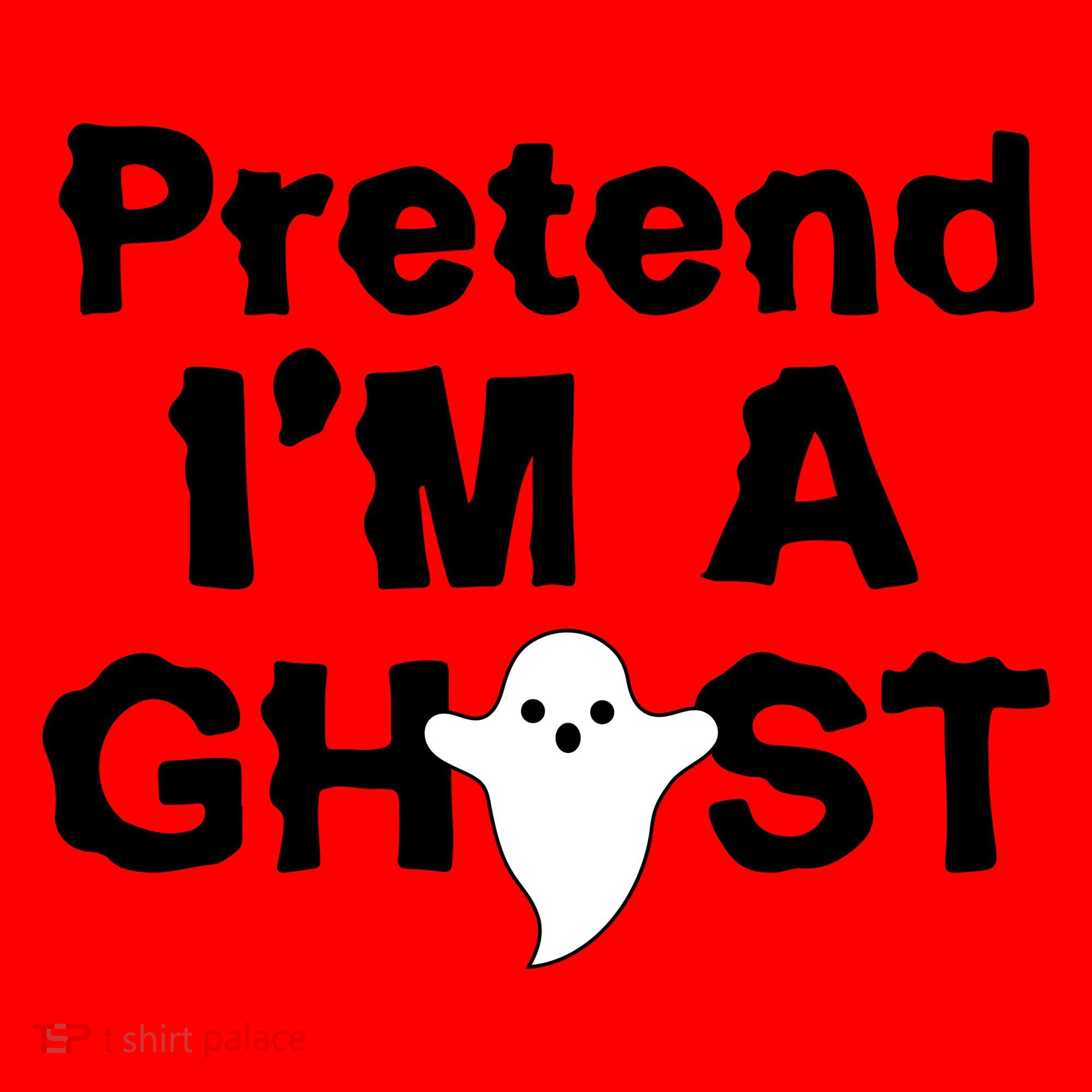 Pretend I'm A Ghost Funny Halloween Santa Hat