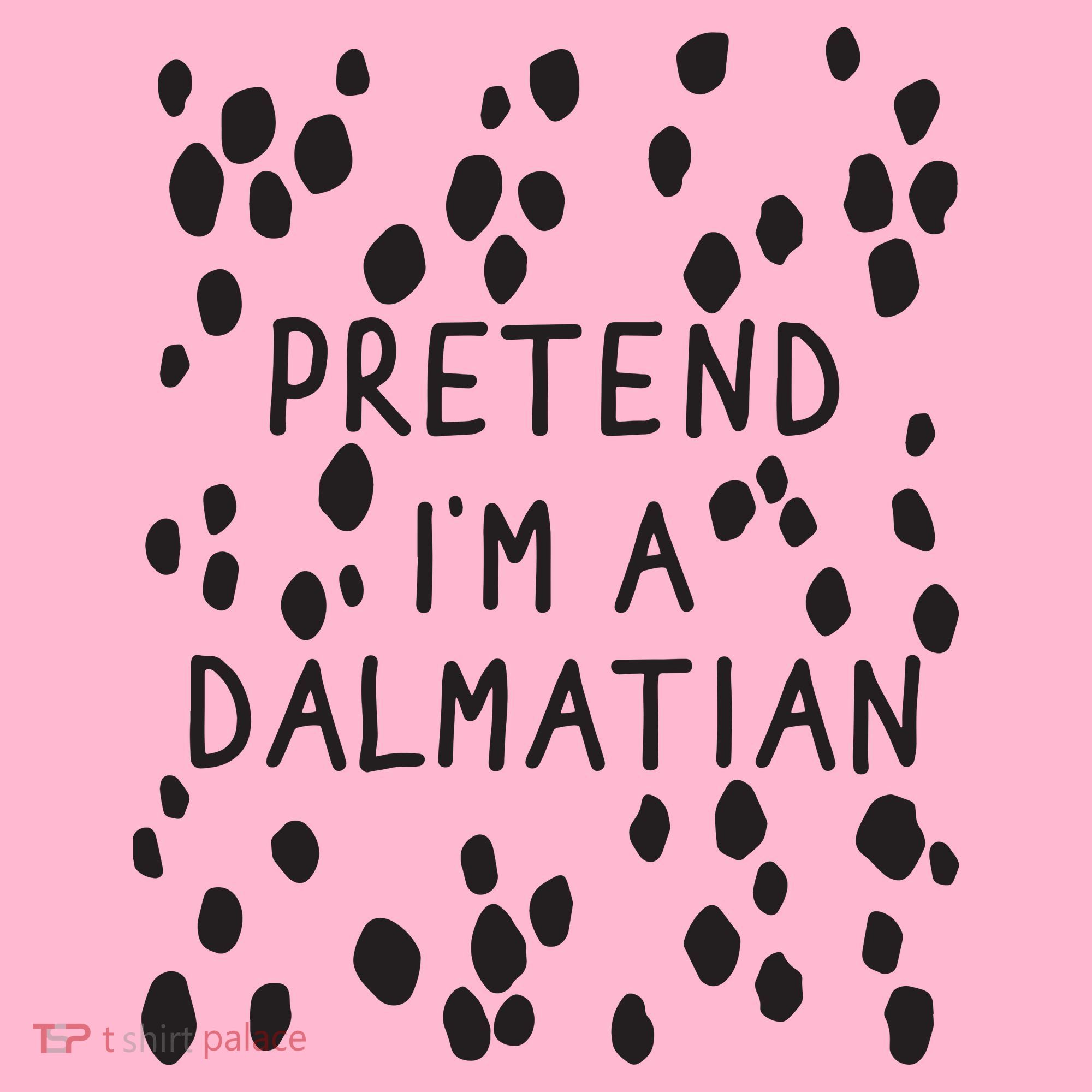 Pretend I'm A Dalmatian Shirt Funny Lazy Halloween Costume Coaster