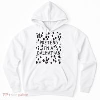 Pretend I'm A Dalmatian Shirt Funny Lazy Halloween Costume Hoodie thumb 0