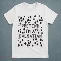 Pretend I'm A Dalmatian Shirt Funny Lazy Halloween Costume T-Shirt thumb 5