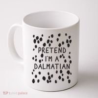 Pretend I'm A Dalmatian Shirt Funny Lazy Halloween Costume Coffee Mug thumb 0