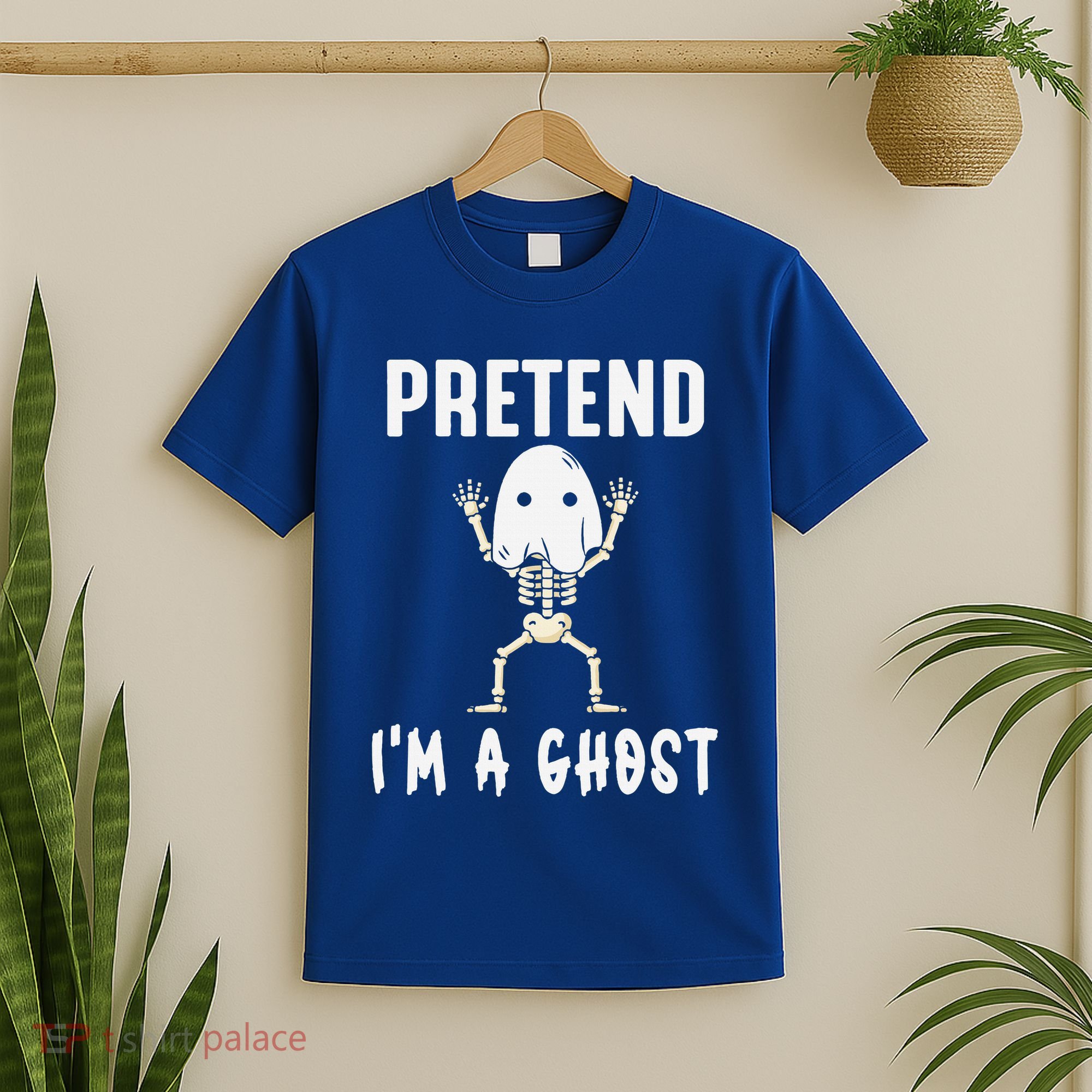 Pretend I'm a Ghost Funny Lazy Halloween Costume Party T-Shirt