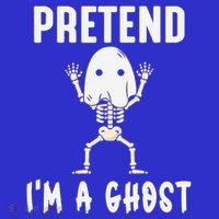 Pretend I'm a Ghost Funny Lazy Halloween Costume Party T-Shirt thumb 7