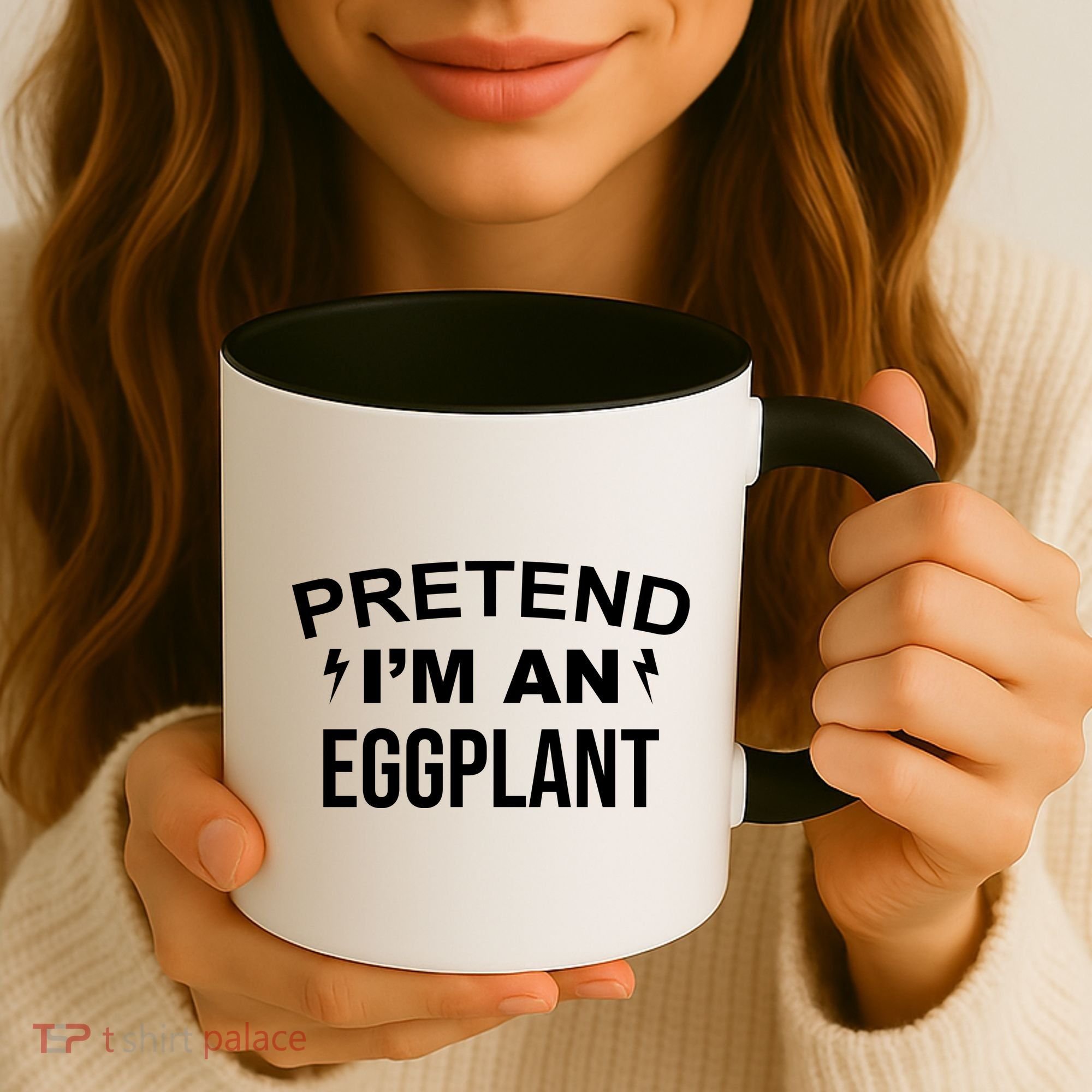 Pretend I'm An Eggplant Lazy Halloween Costume Coffee Mug