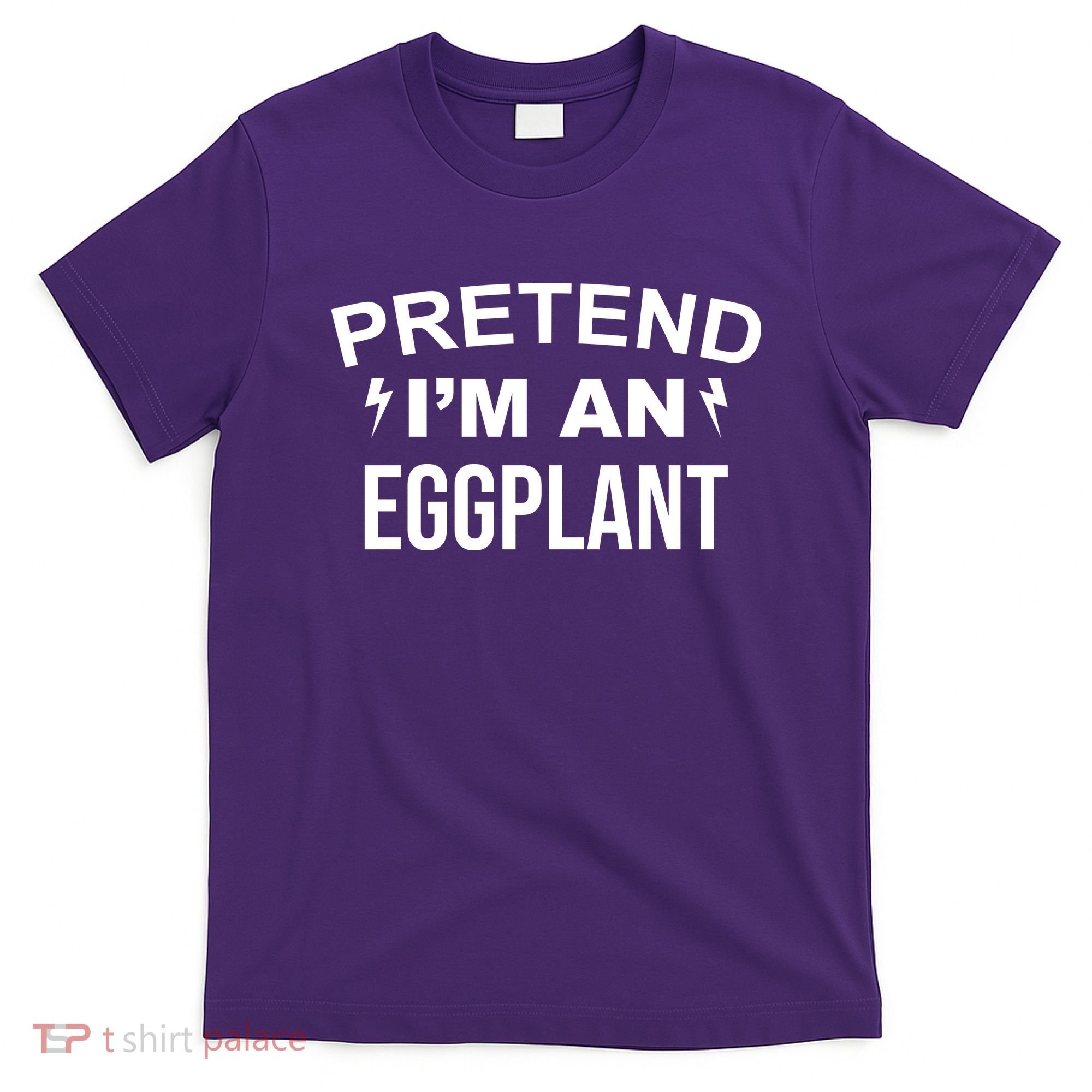 Pretend I'm An Eggplant Lazy Halloween Costume T-Shirt